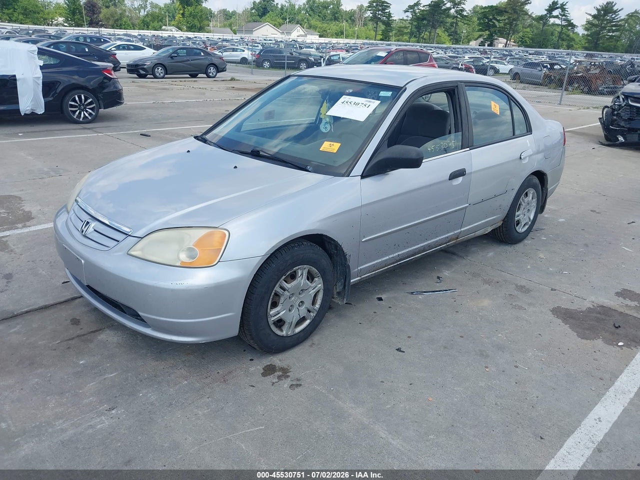 2001 HONDA CIVIC LX thumbnail 3