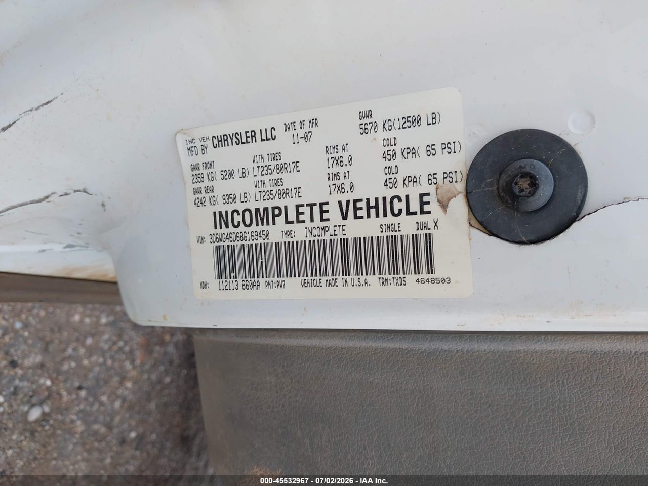 2008 DODGE RAM 3500 ST/SLT thumbnail 10