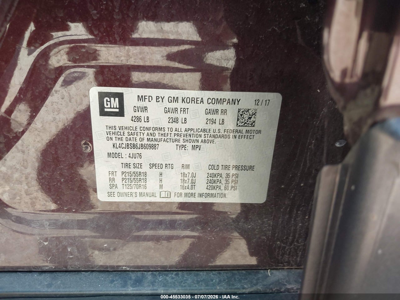 2018 BUICK ENCORE PREFERRED II thumbnail 10