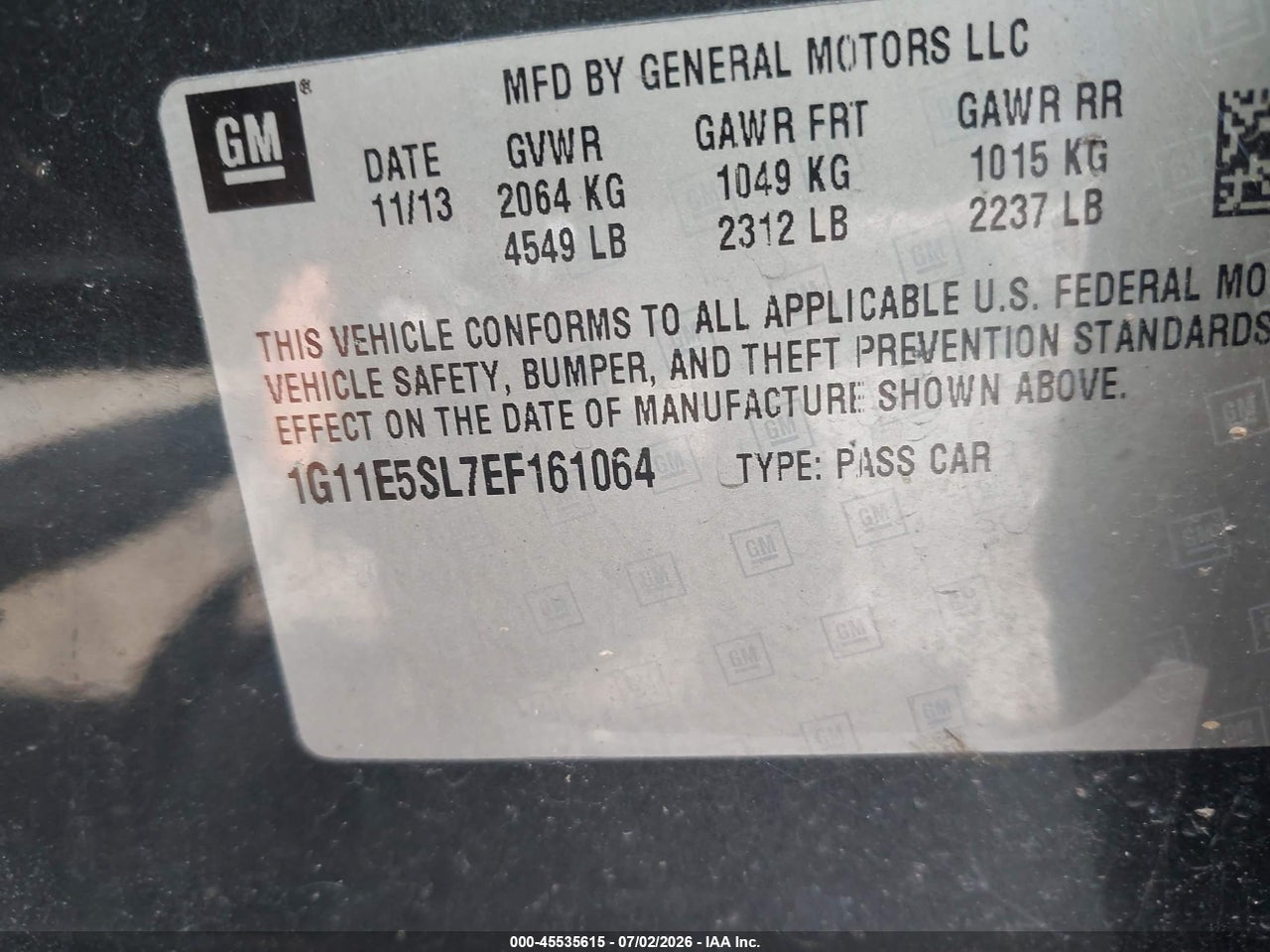 2014 CHEVROLET MALIBU 2LT thumbnail 10
