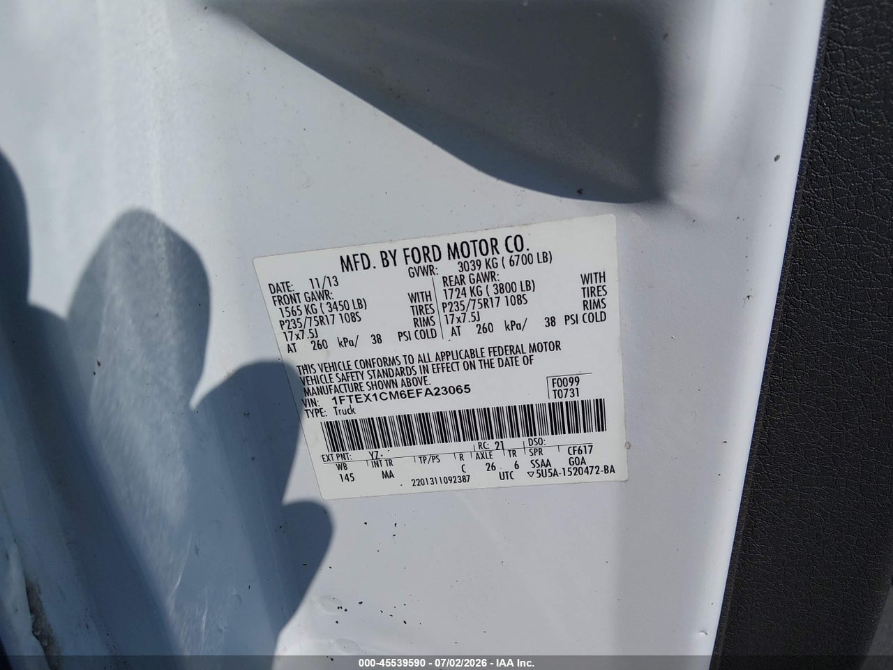 2014 FORD F-150 STX/XL/XLT thumbnail 10