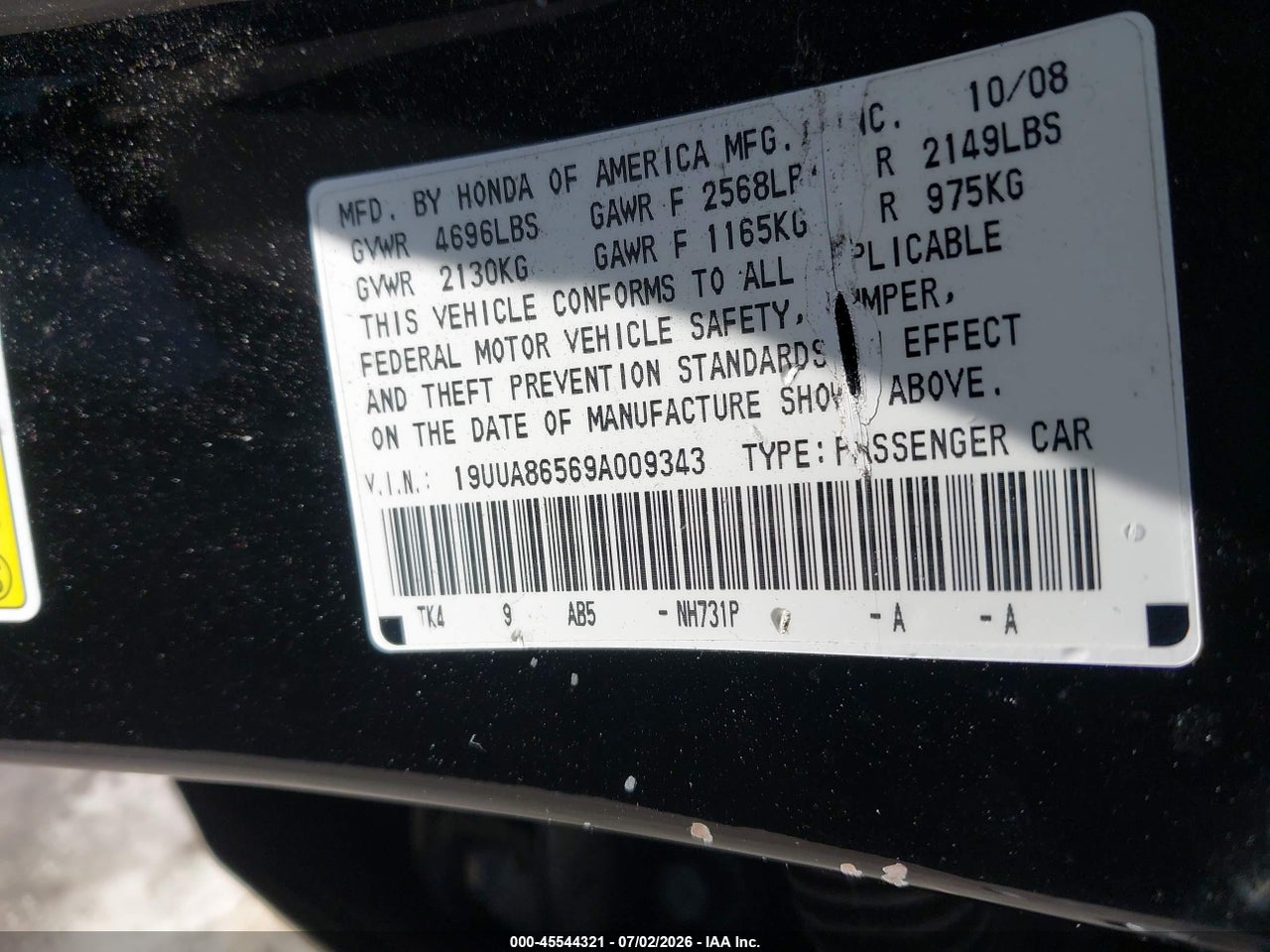 2009 ACURA TL 3.5 thumbnail 10