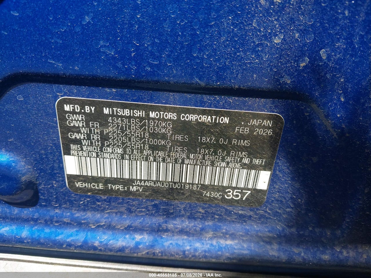 2026 MITSUBISHI OUTLANDER SPORT 2.0 ES/2.0 LE/2.0 RALLIART/2.0 S/2.0 SE/2.0 TRAIL EDITION thumbnail 10
