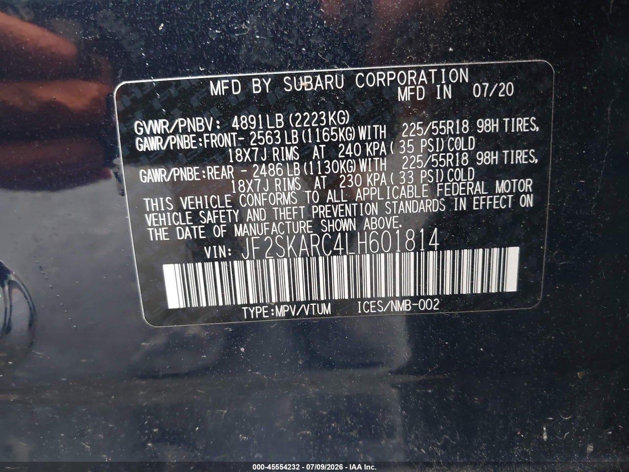 2020 SUBARU FORESTER SPORT thumbnail 10