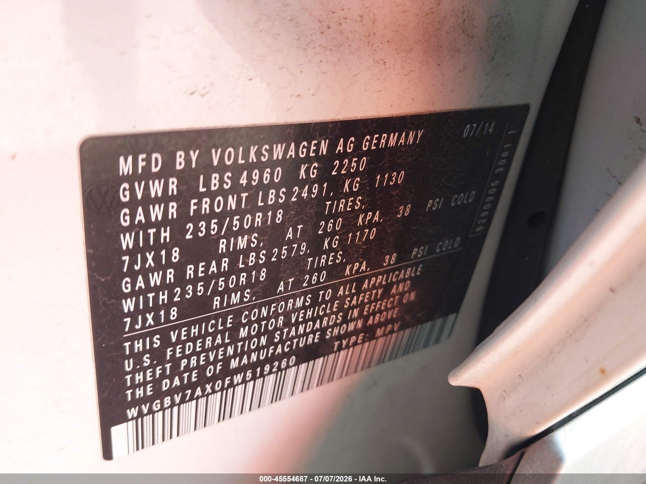 2015 VOLKSWAGEN TIGUAN SE/SEL thumbnail 10