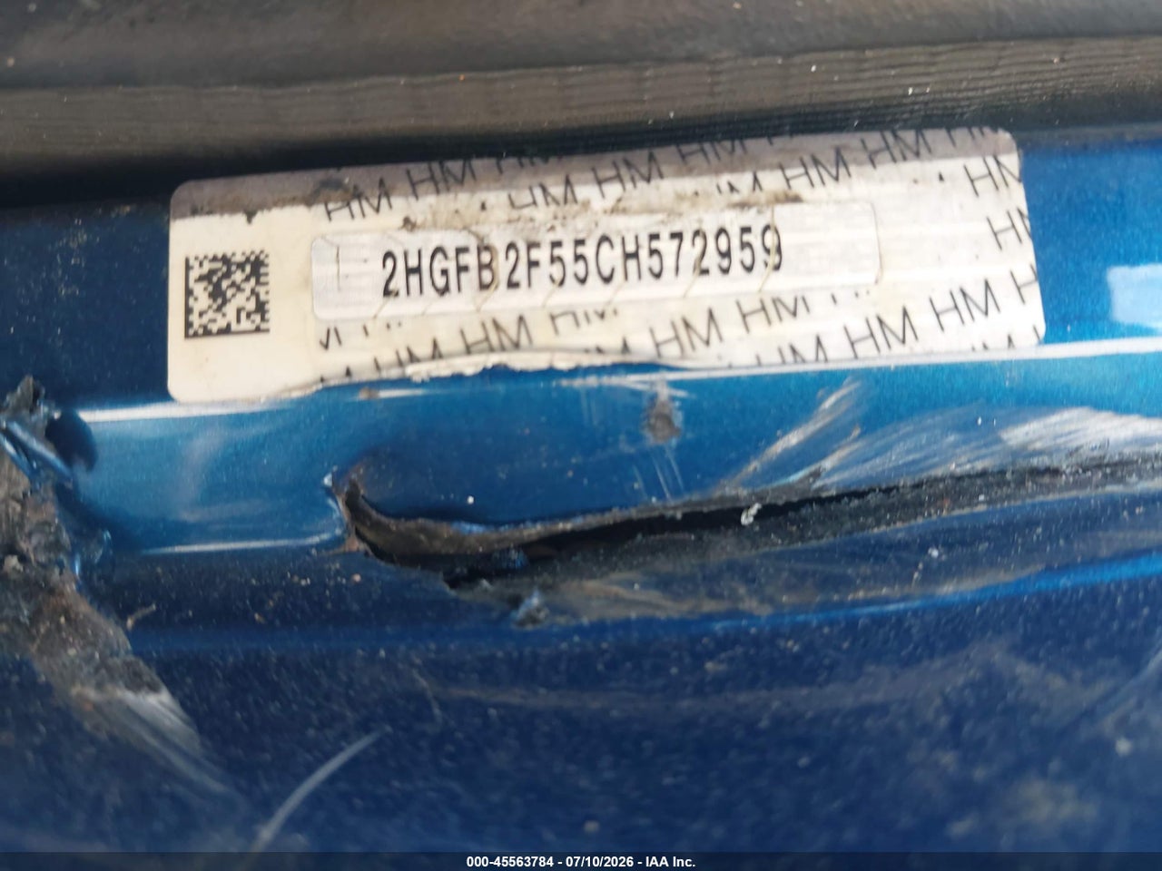 2012 HONDA CIVIC LX thumbnail 10