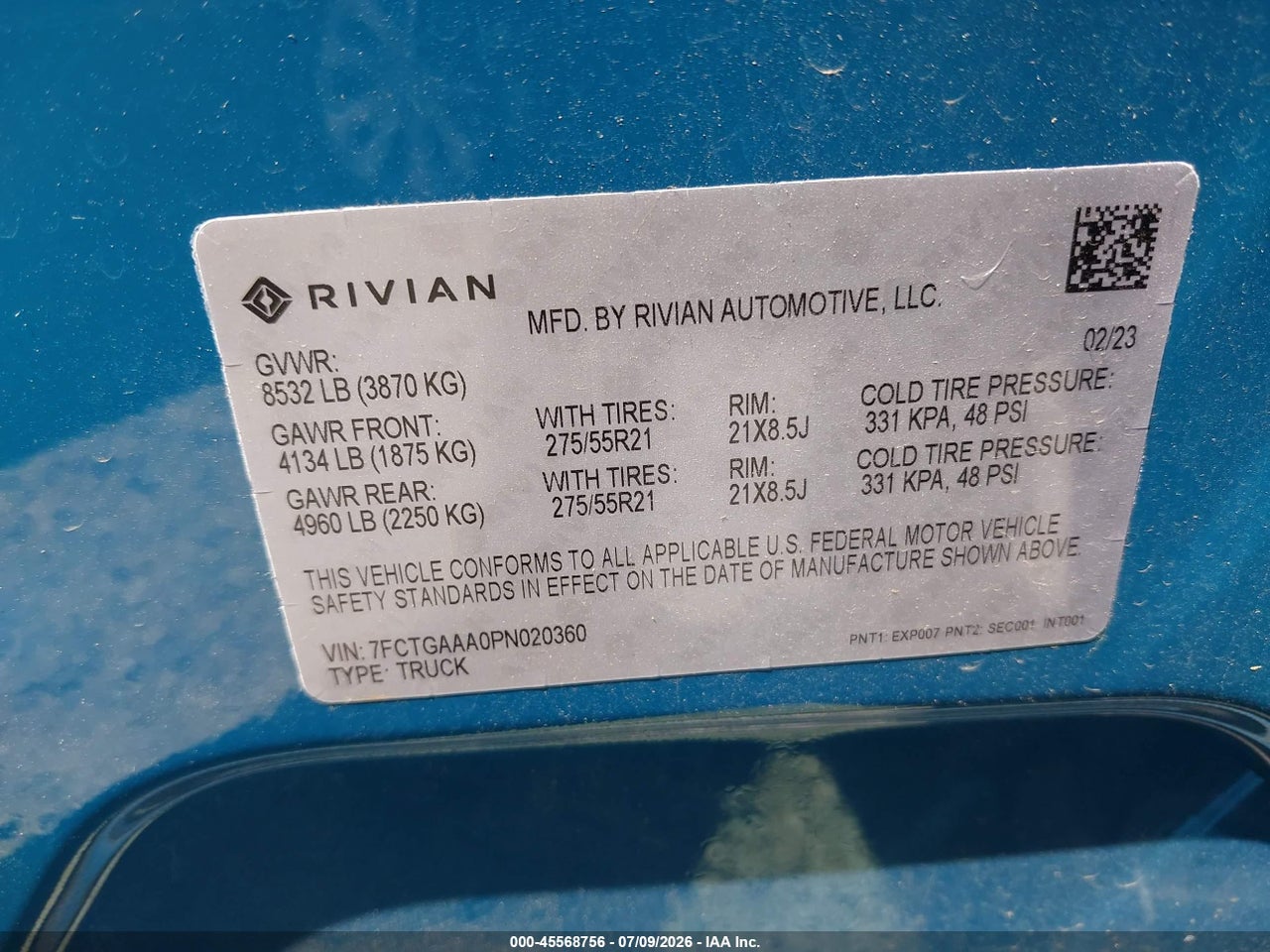 2023 RIVIAN R1T ADVENTURE QUAD MOTOR LARGE PACK thumbnail 10