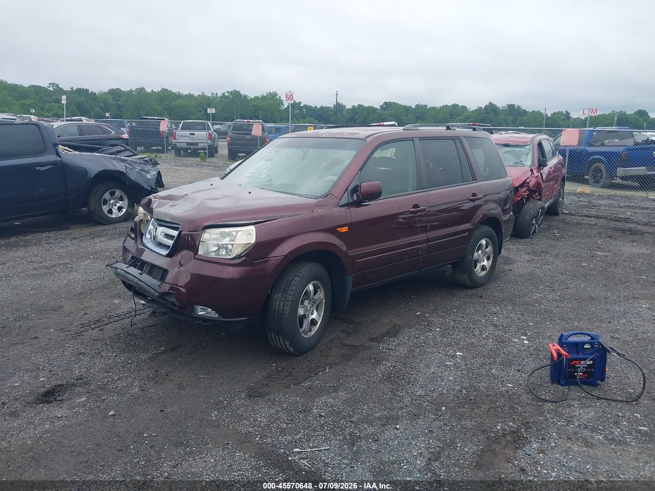 2007 HONDA PILOT EX thumbnail 3