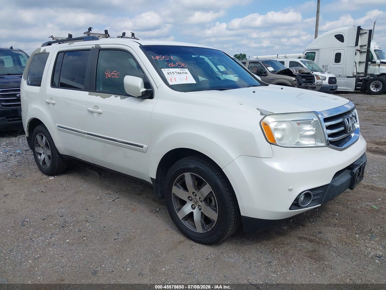 2012 HONDA PILOT TOURING thumbnail 2