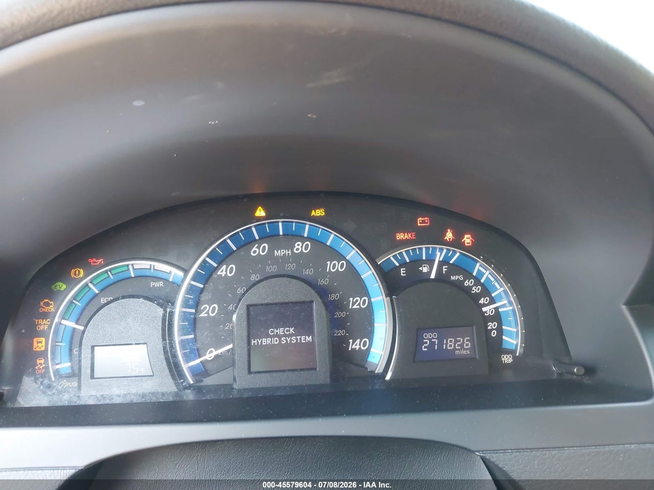 2014 TOYOTA CAMRY HYBRID XLE thumbnail 8