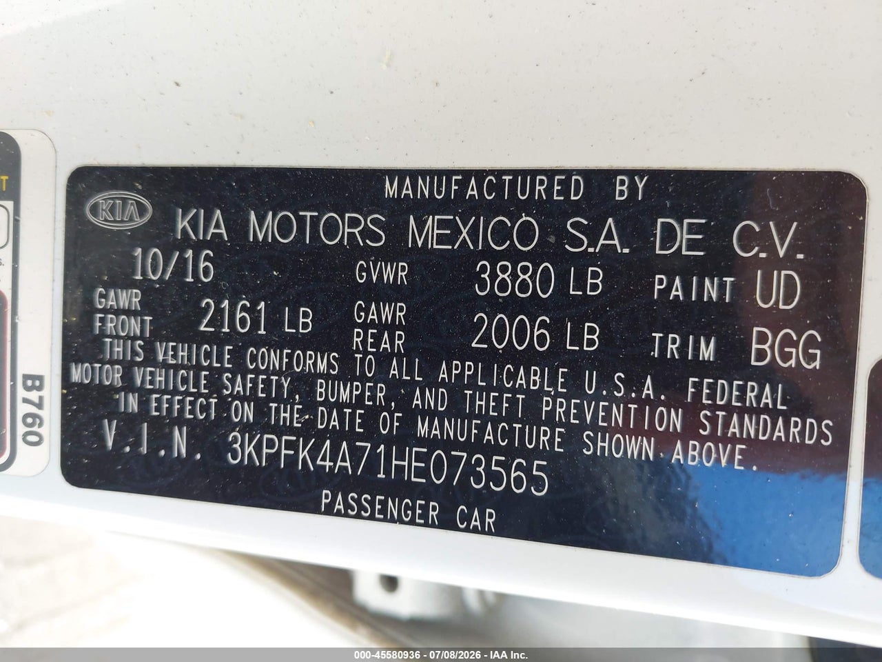 2017 KIA FORTE LX thumbnail 10