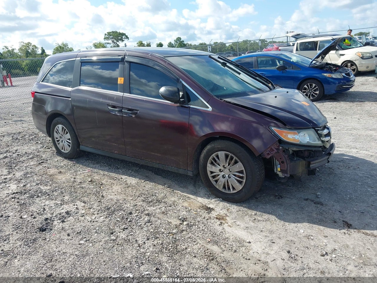 2014 HONDA ODYSSEY LX thumbnail 2