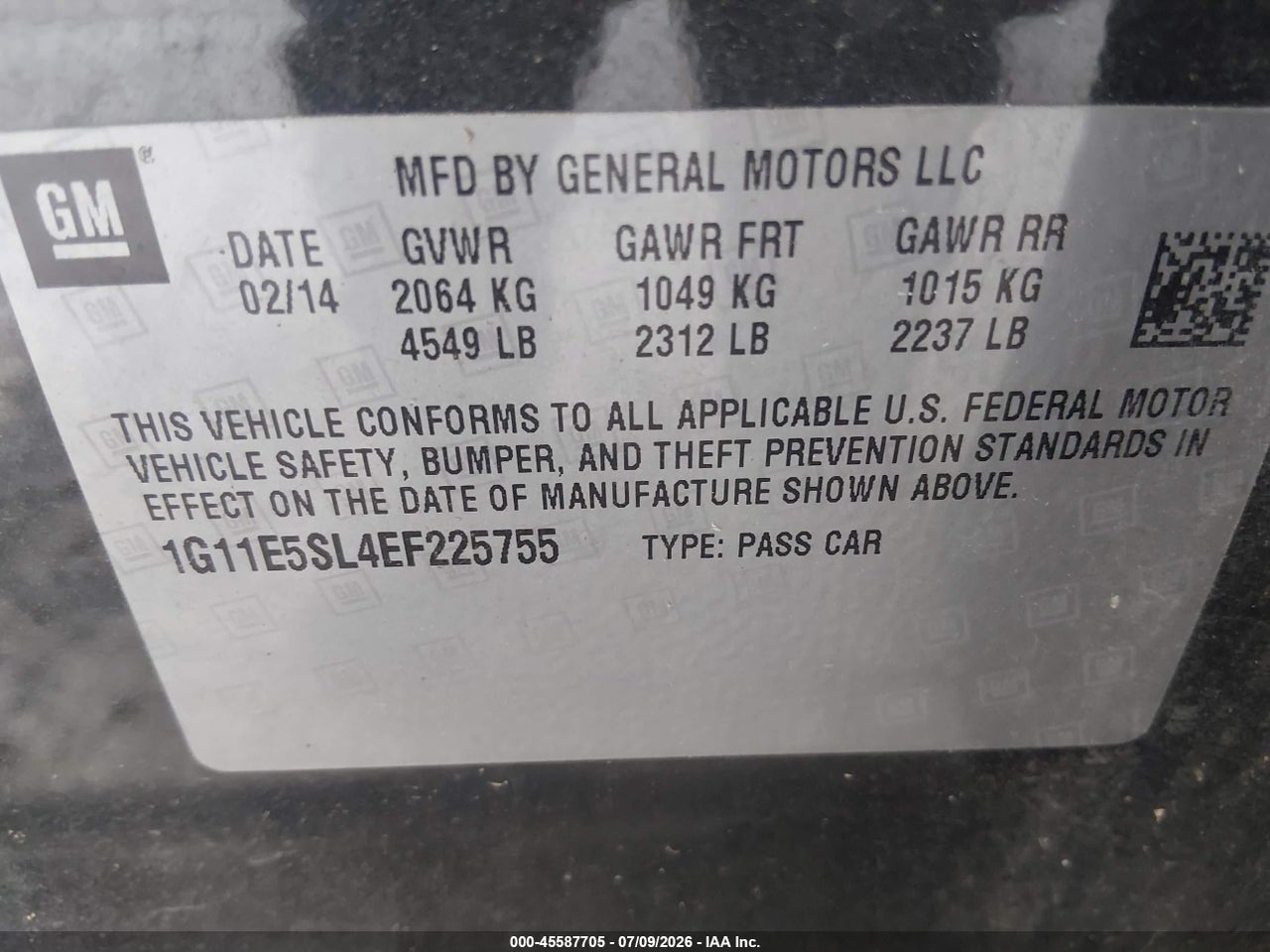 2014 CHEVROLET MALIBU 2LT thumbnail 10