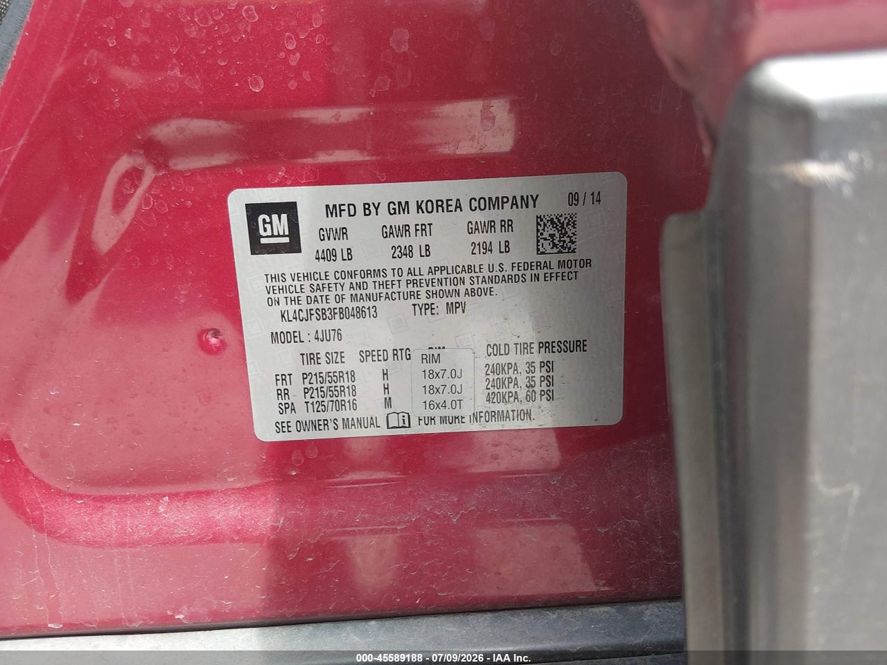 2015 BUICK ENCORE CONVENIENCE thumbnail 10