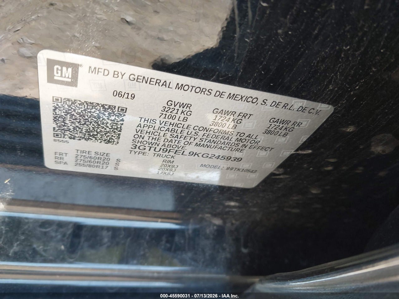 2019 GMC SIERRA 1500 DENALI thumbnail 10