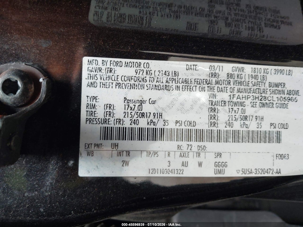 2012 FORD FOCUS SEL thumbnail 10
