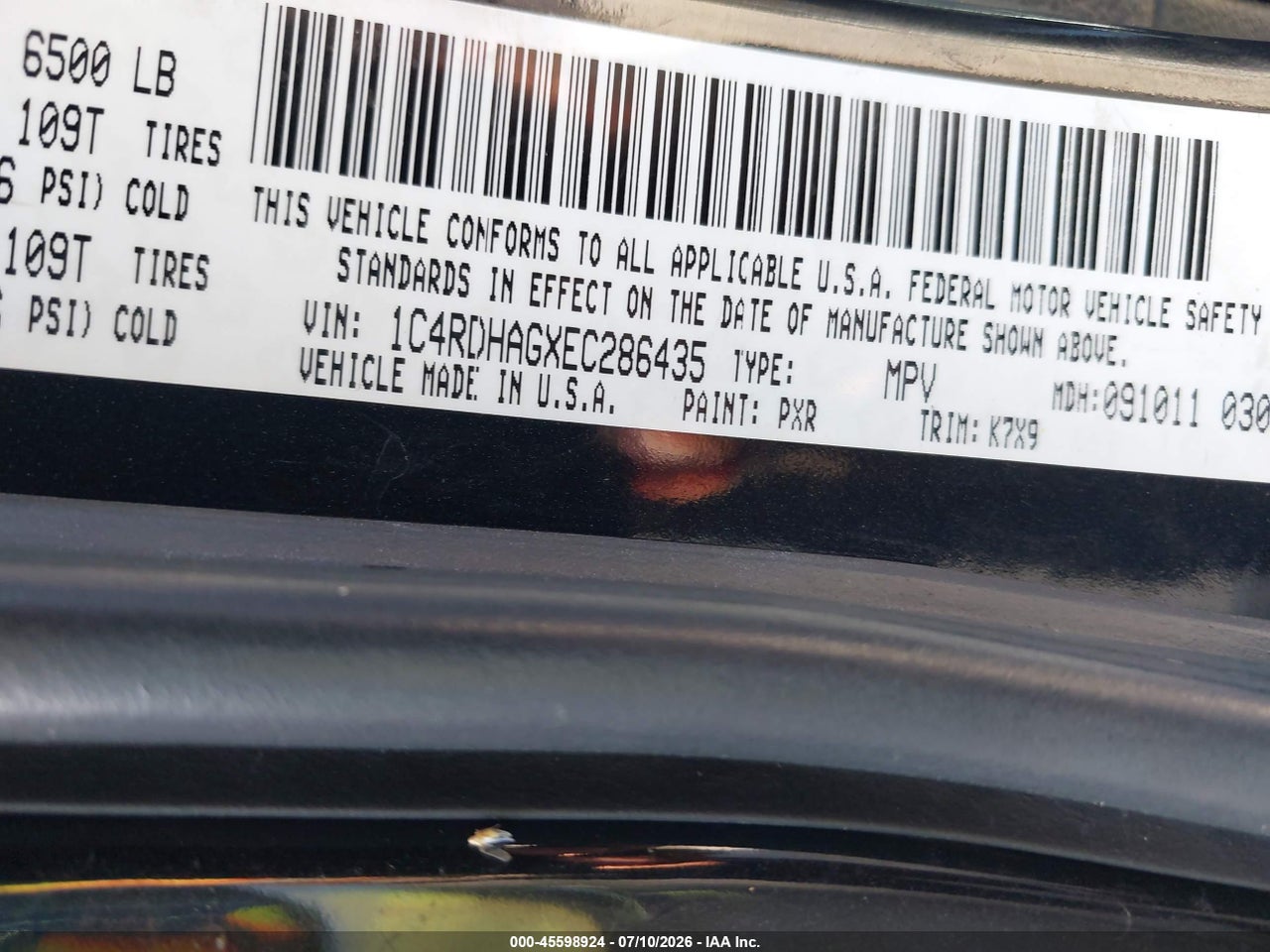 2014 DODGE DURANGO SXT thumbnail 10