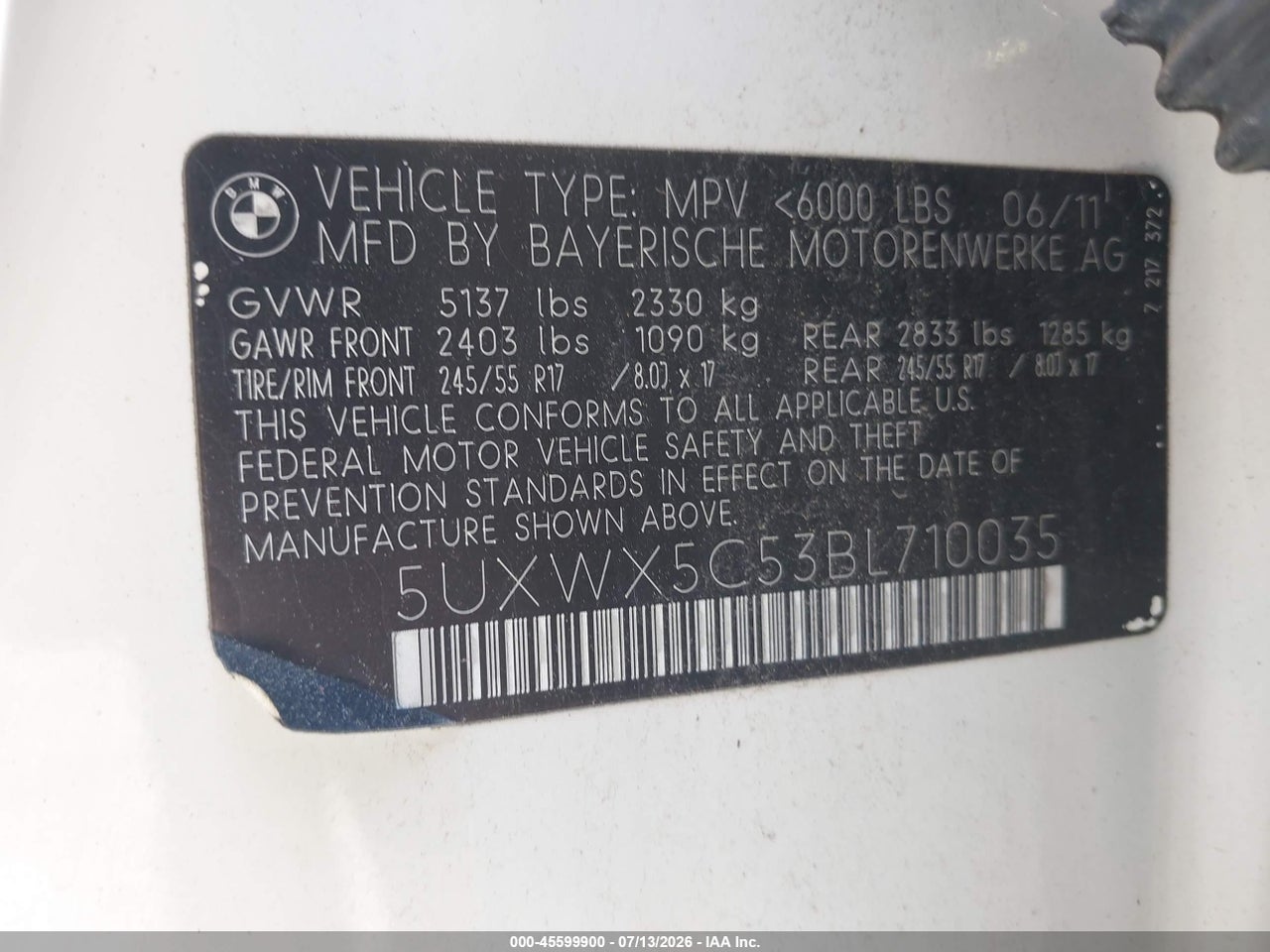 2011 BMW X3 XDRIVE28I thumbnail 10
