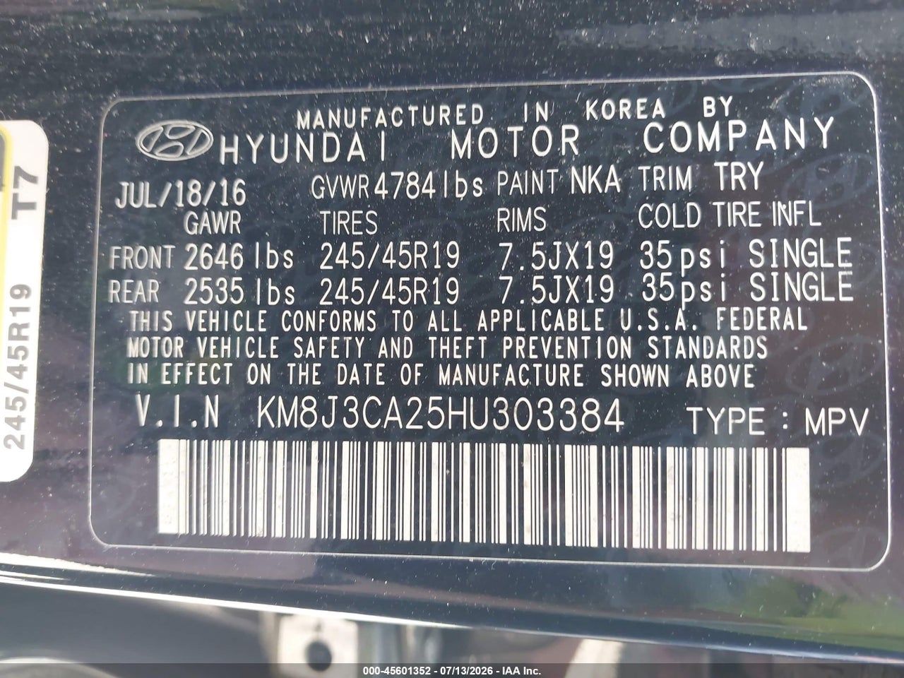 2017 HYUNDAI TUCSON LIMITED thumbnail 10