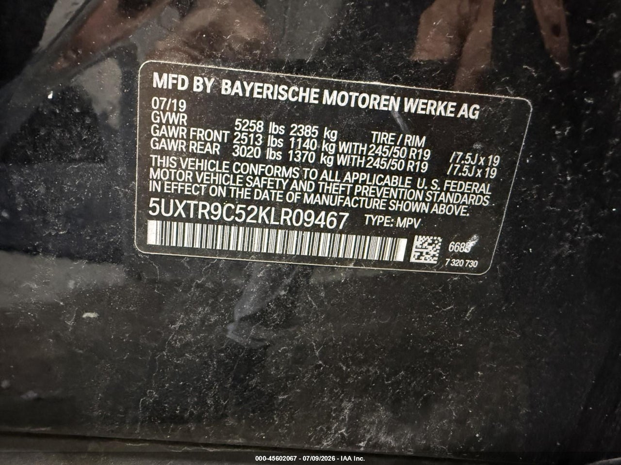 2019 BMW X3 XDRIVE30I thumbnail 10