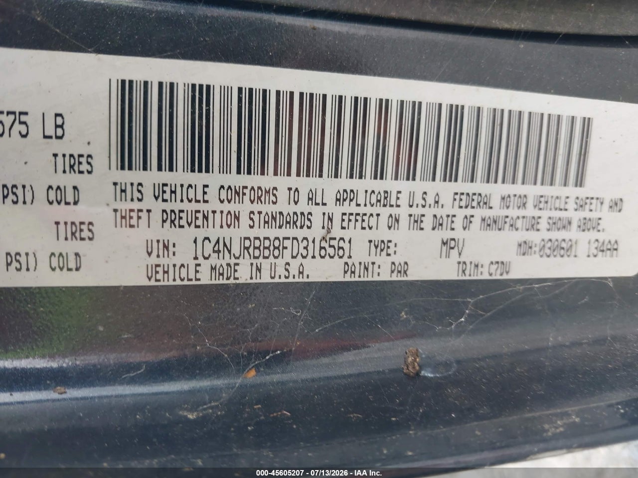 2015 JEEP PATRIOT SPORT thumbnail 10