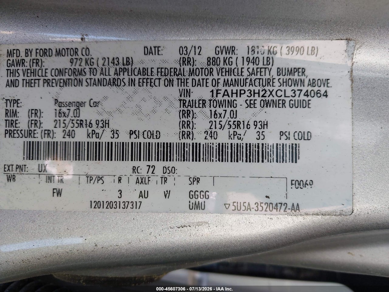 2012 FORD FOCUS SEL thumbnail 10