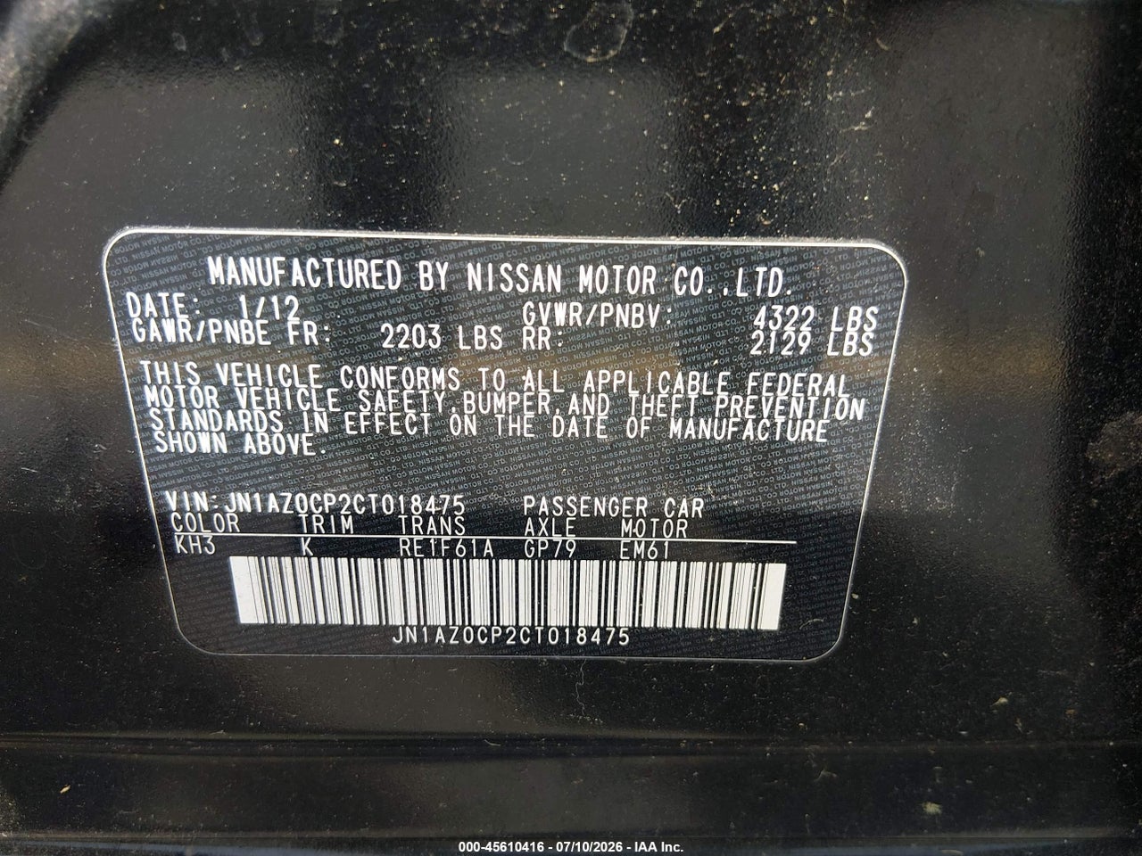 2012 NISSAN LEAF SL thumbnail 10
