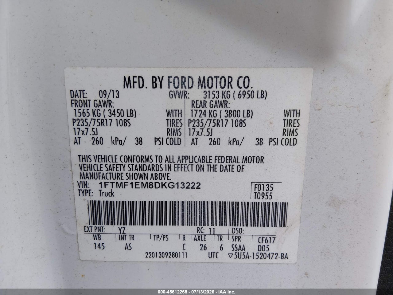 2013 FORD F-150 STX/XL/XLT thumbnail 10