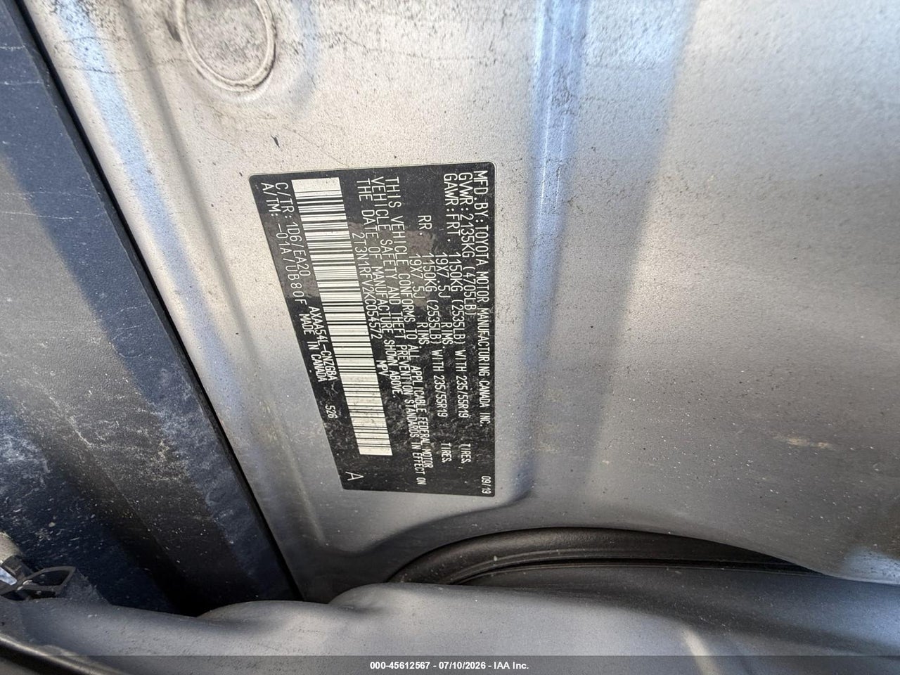 2019 TOYOTA RAV4 LIMITED thumbnail 10