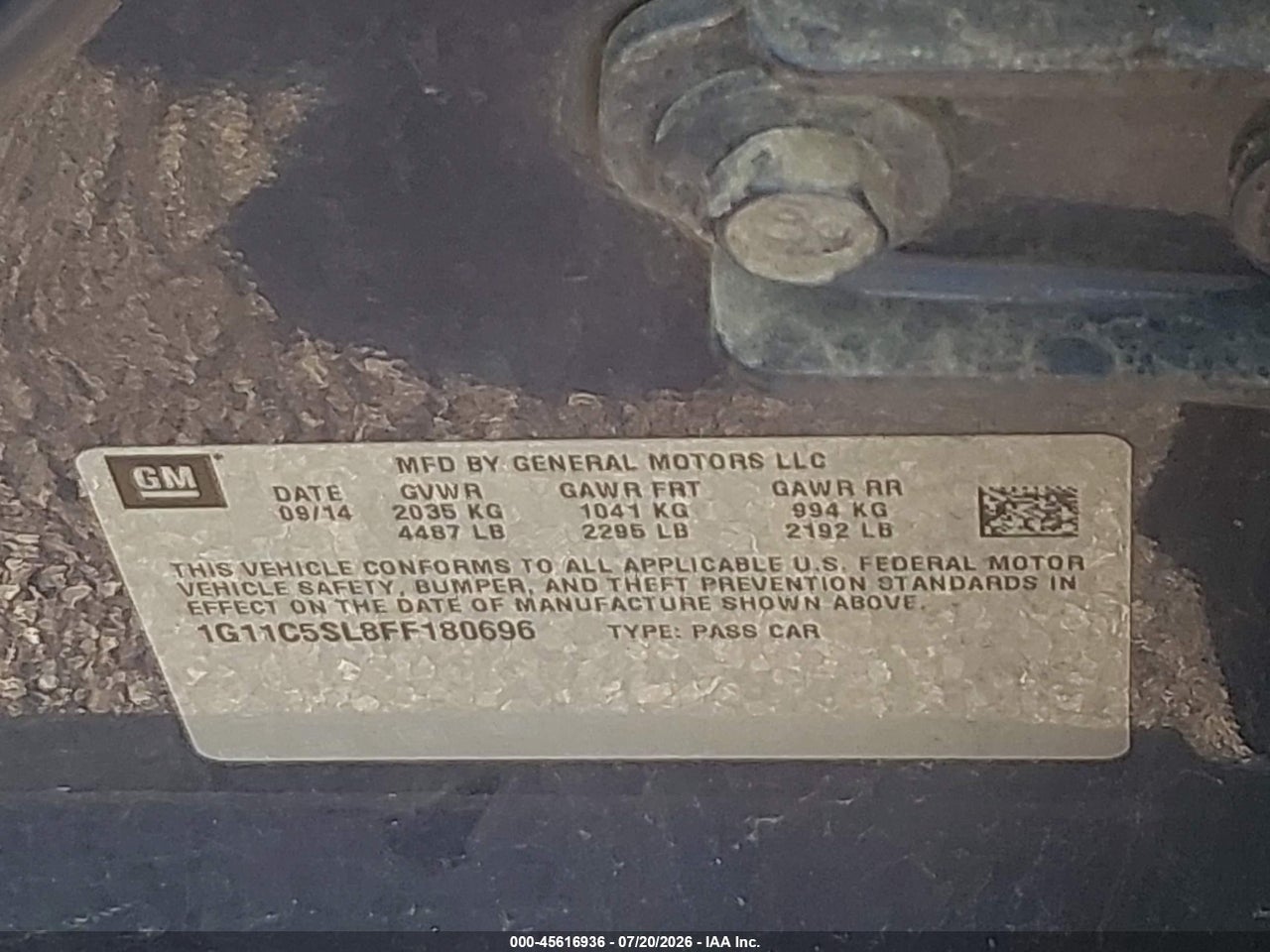 2015 CHEVROLET MALIBU 1LT thumbnail 10