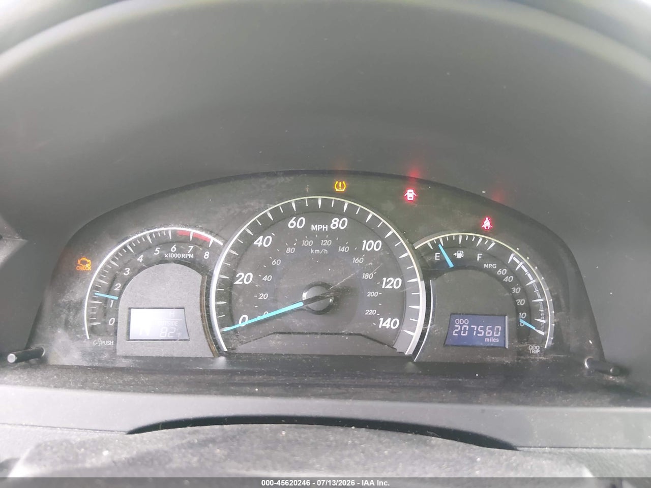 2012 TOYOTA CAMRY XLE V6 thumbnail 8