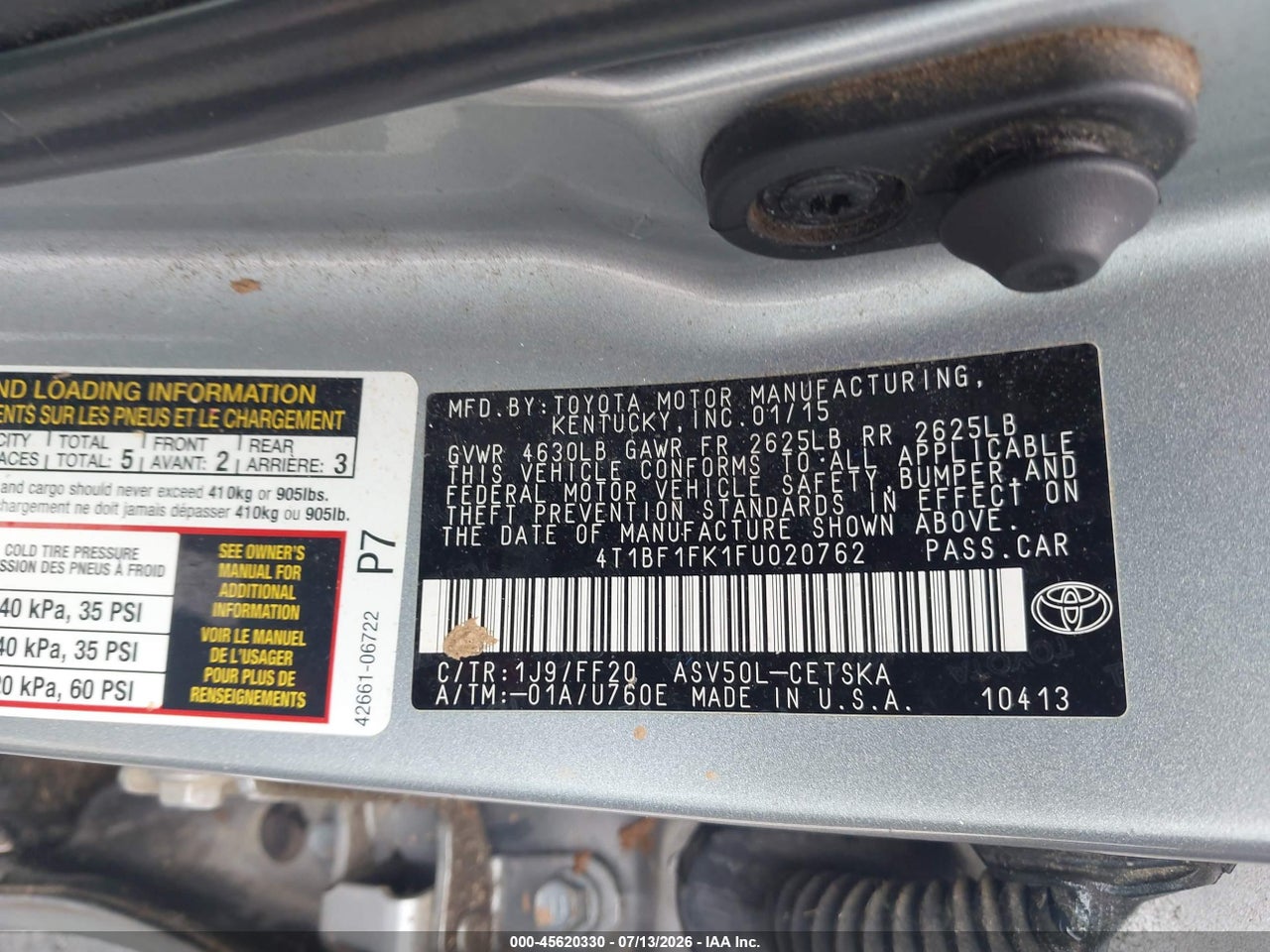 2015 TOYOTA CAMRY SE thumbnail 10