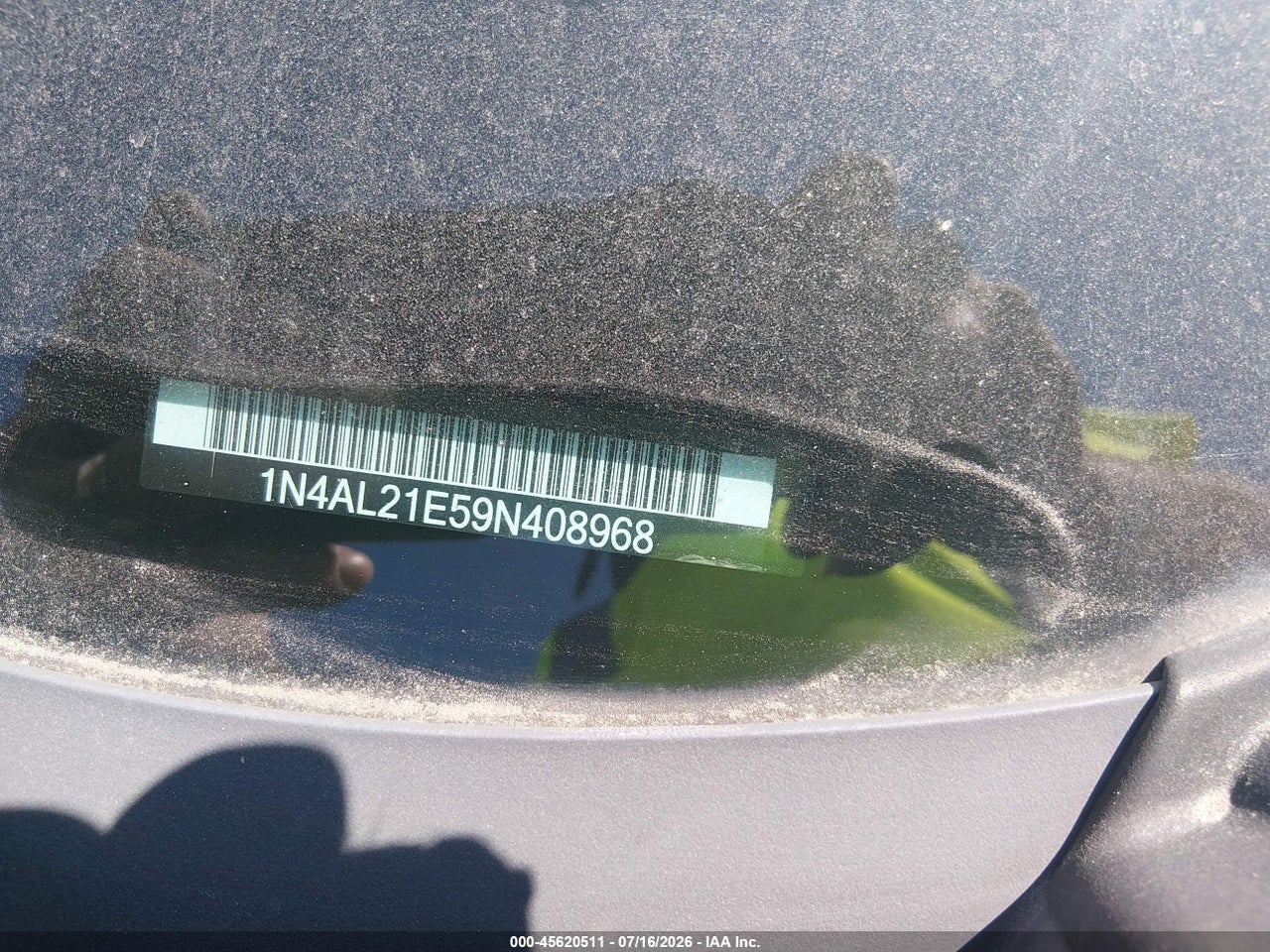 2009 NISSAN ALTIMA 2.5 S thumbnail 10