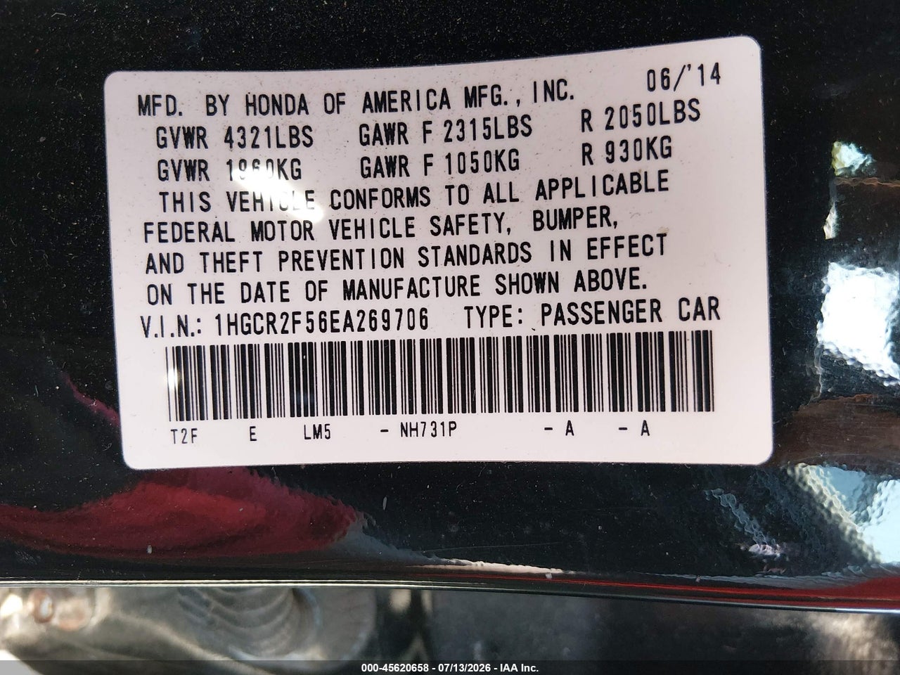2014 HONDA ACCORD SPORT thumbnail 10