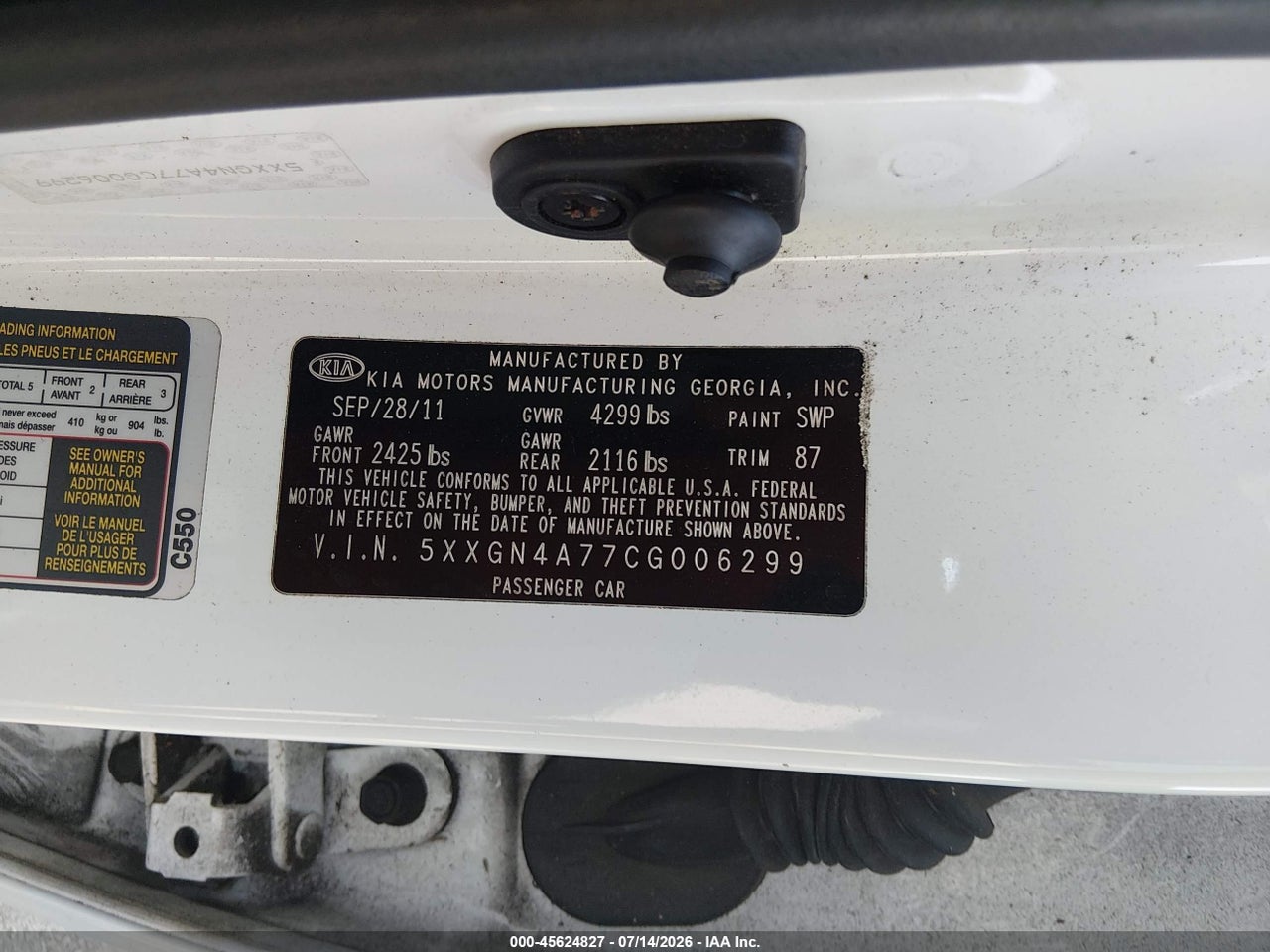 2012 KIA OPTIMA EX thumbnail 10