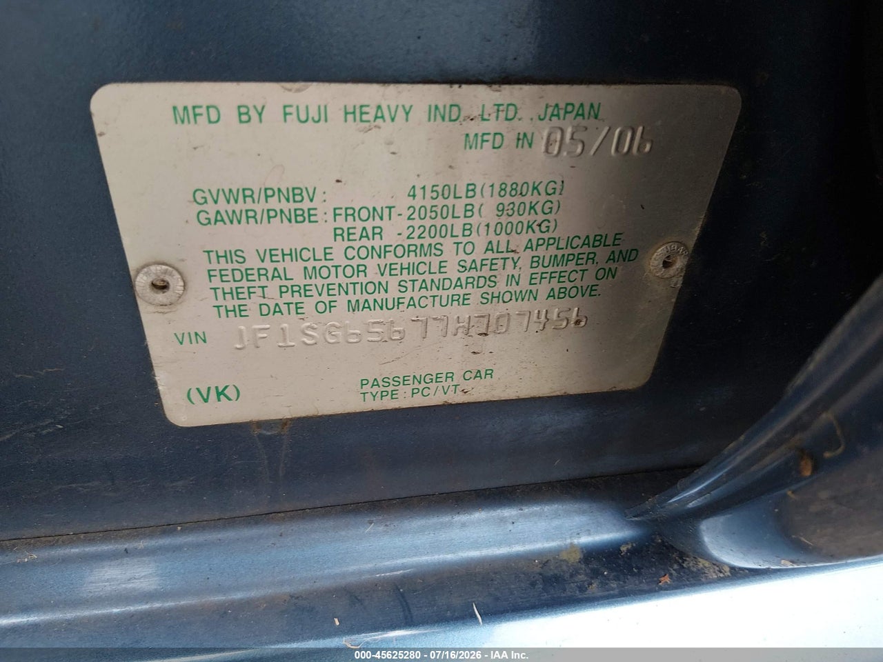 2007 SUBARU FORESTER 2.5X thumbnail 10