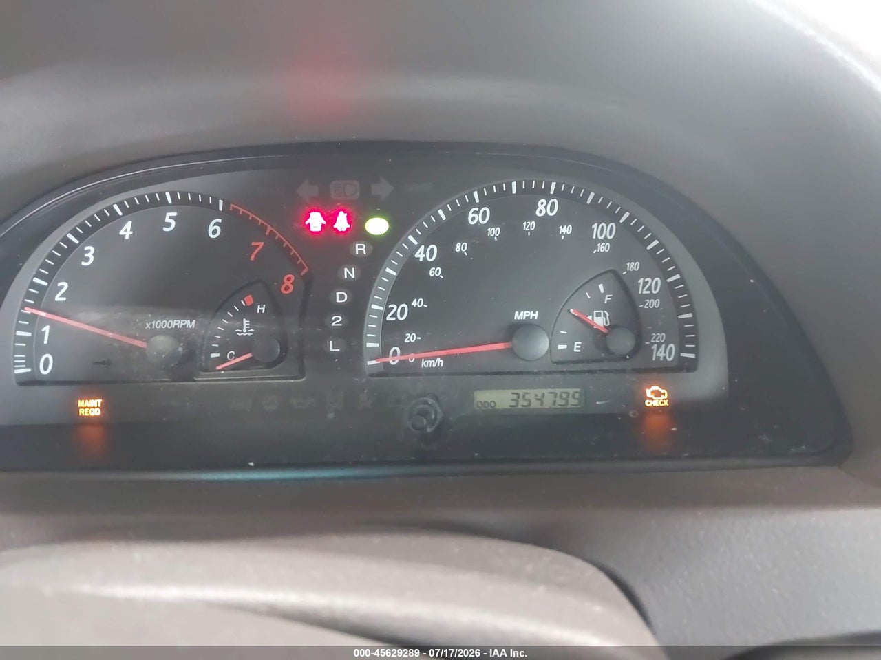 2004 TOYOTA CAMRY LE thumbnail 8