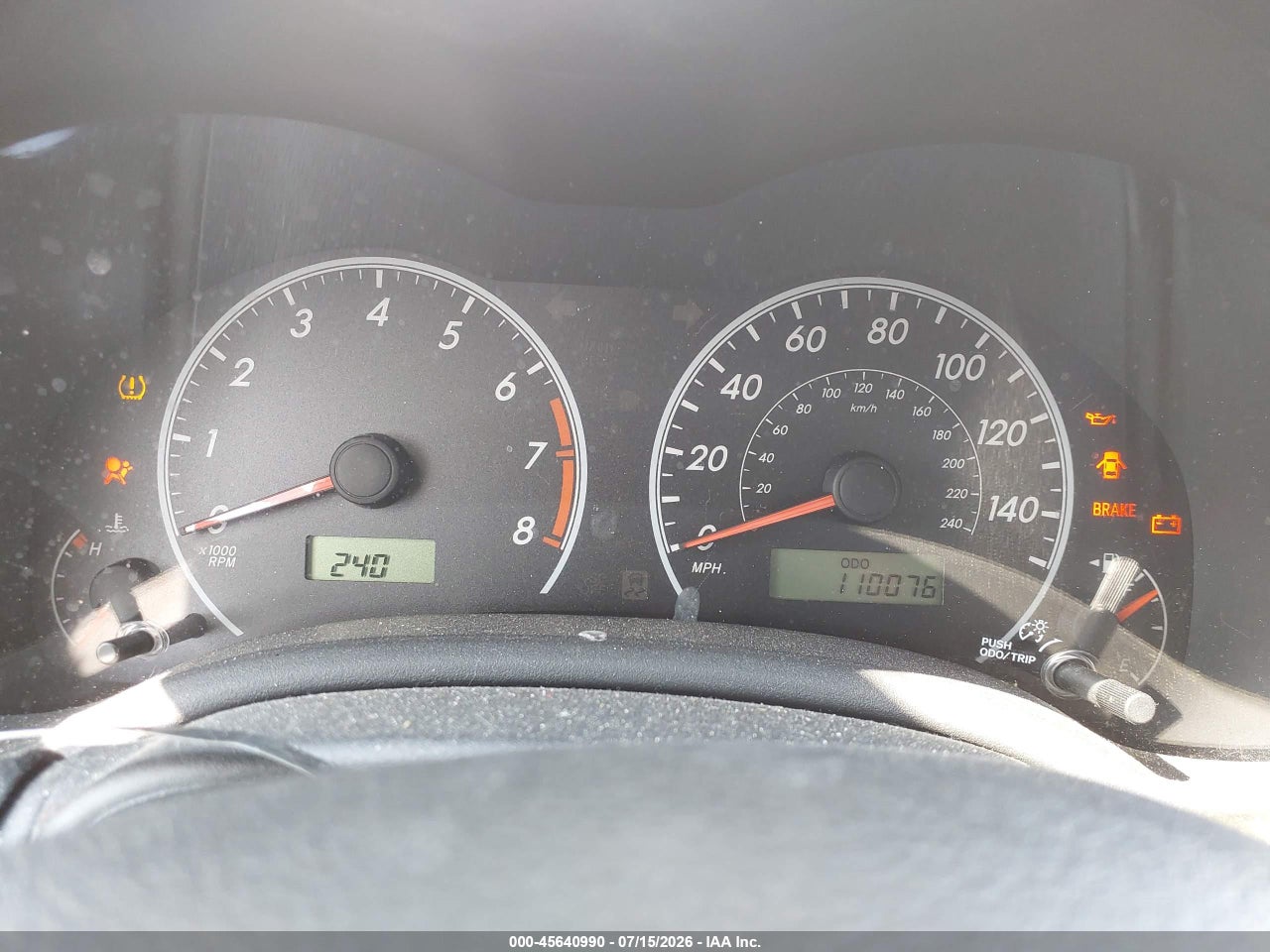 2009 TOYOTA COROLLA S thumbnail 8