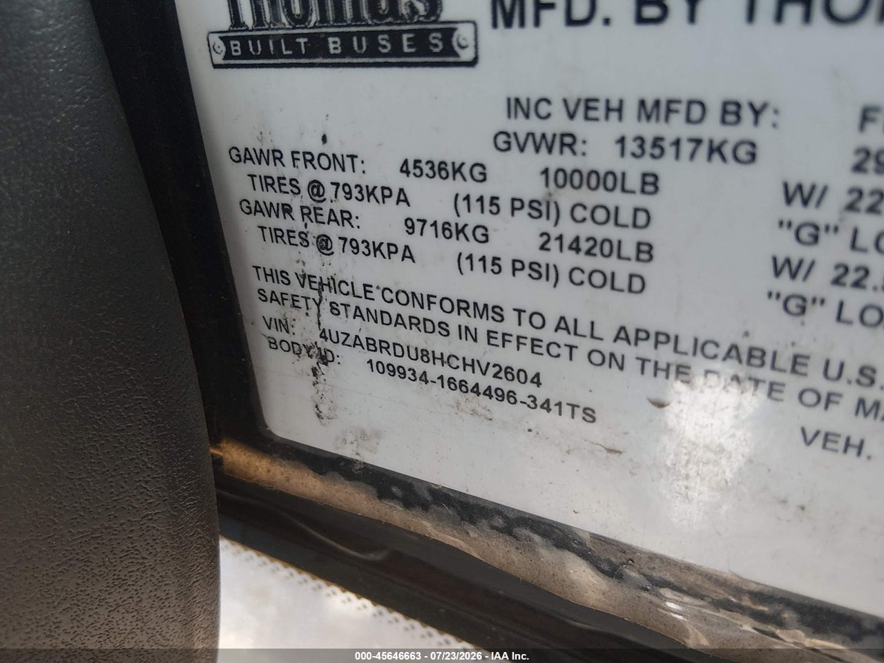 2017 FREIGHTLINER CHASSIS B2B thumbnail 10