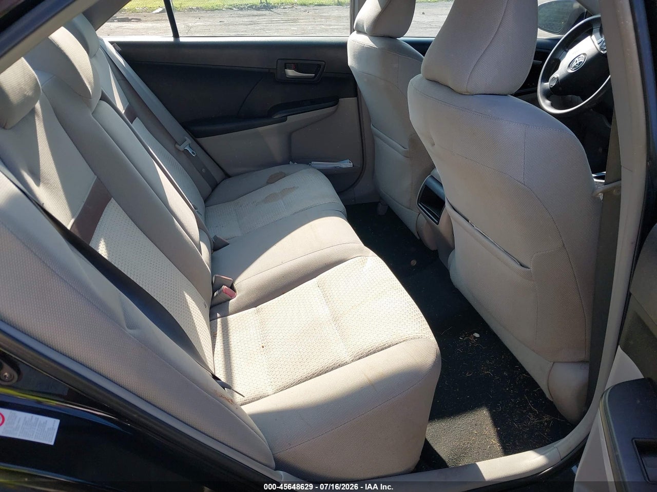2012 TOYOTA CAMRY LE thumbnail 9