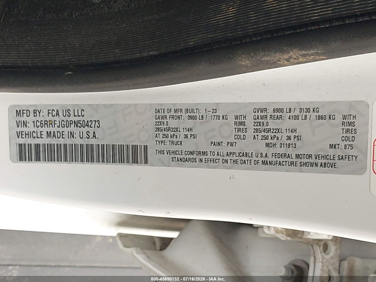 2023 RAM 1500 LARAMIE  4X4 5'7 BOX thumbnail 10