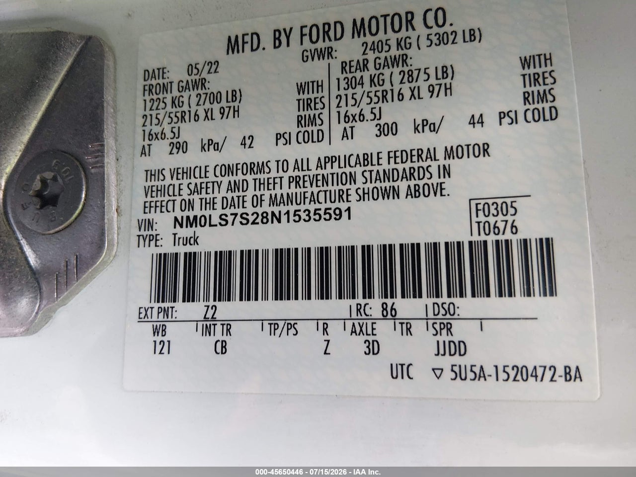2022 FORD TRANSIT CONNECT XL thumbnail 10