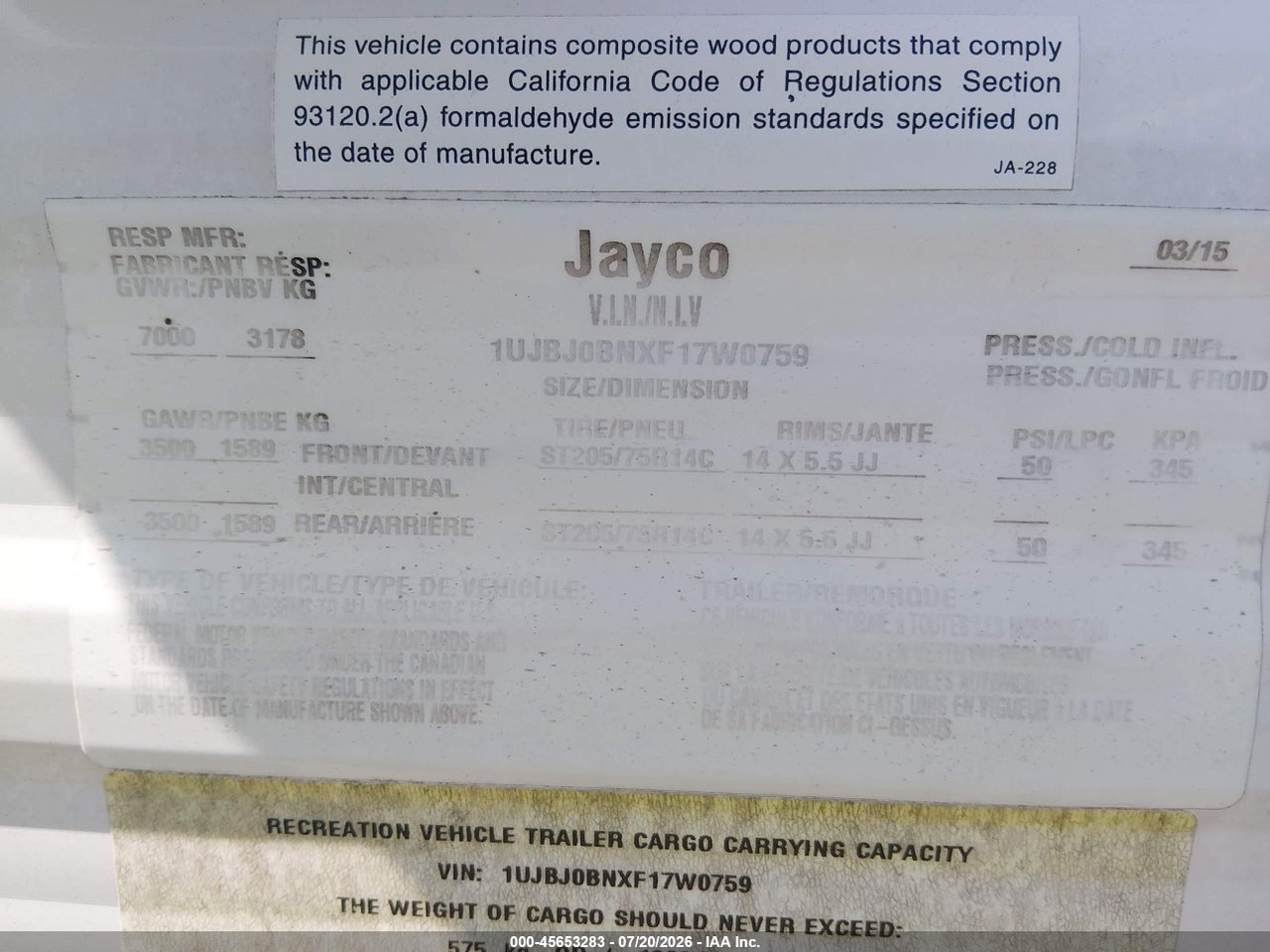 2015 JAYCO CAMPER   thumbnail 10