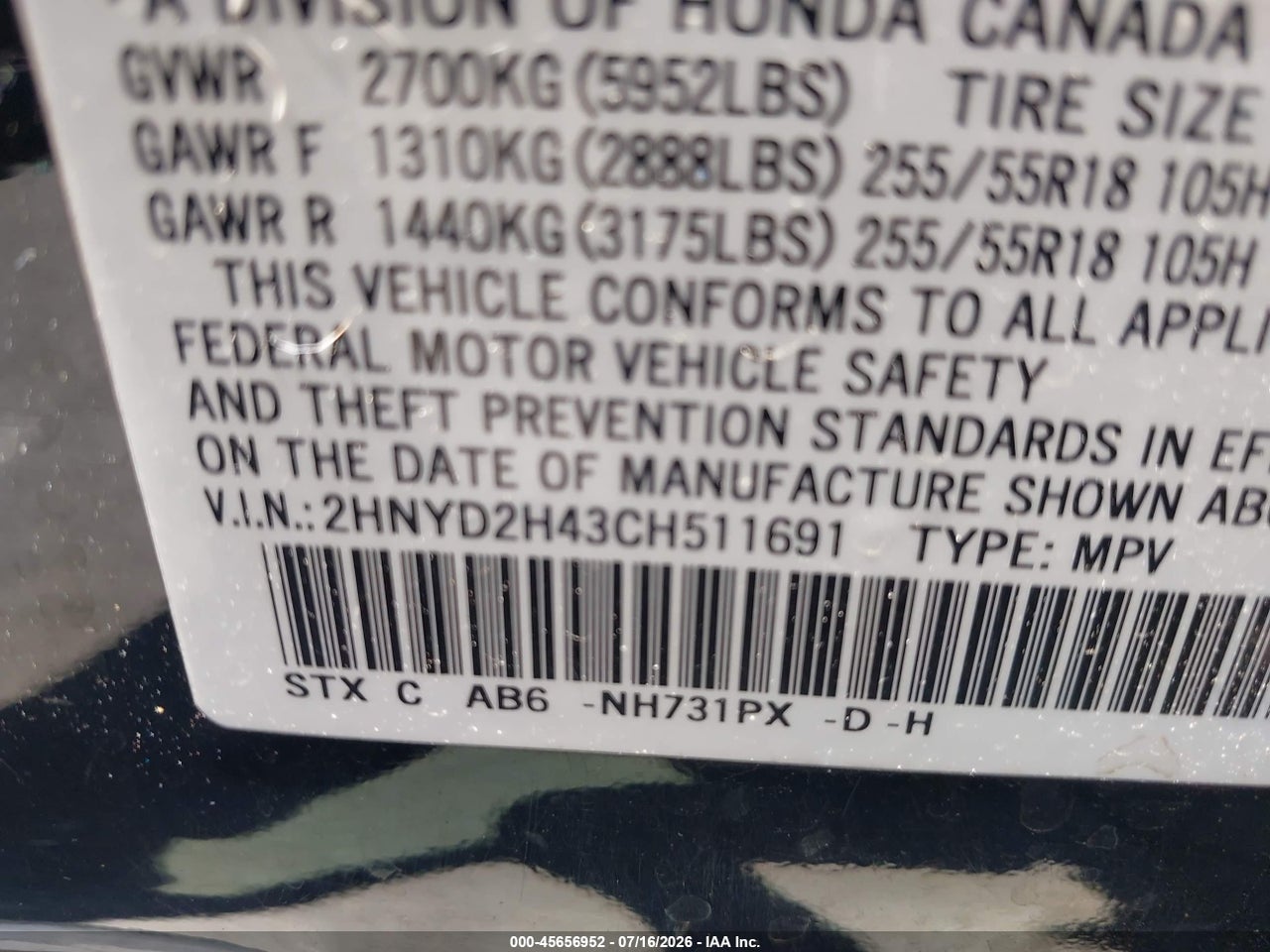 2012 ACURA MDX TECHNOLOGY PACKAGE thumbnail 10