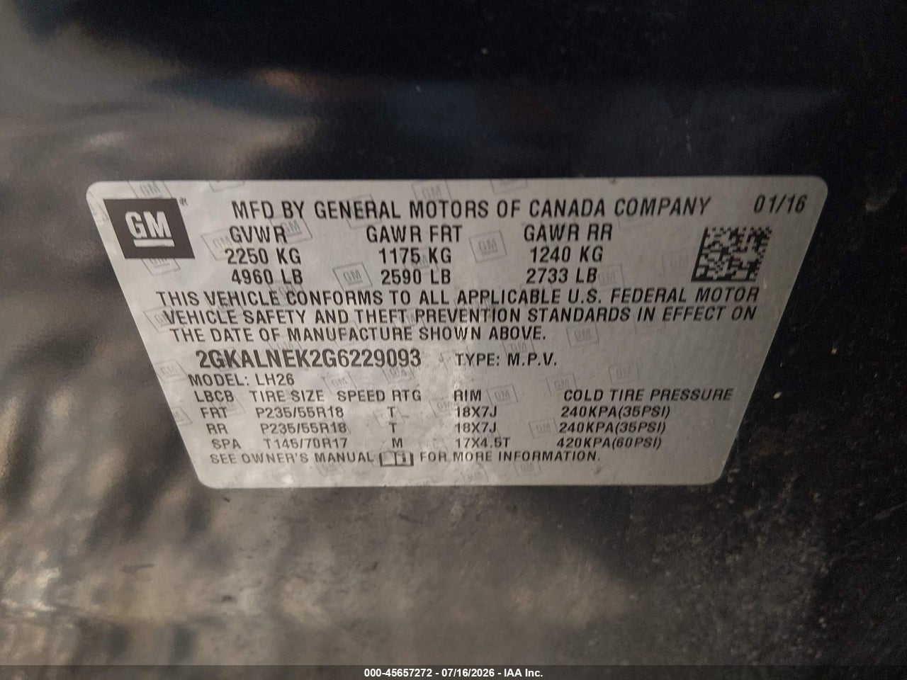 2016 GMC TERRAIN SLE-2 thumbnail 10