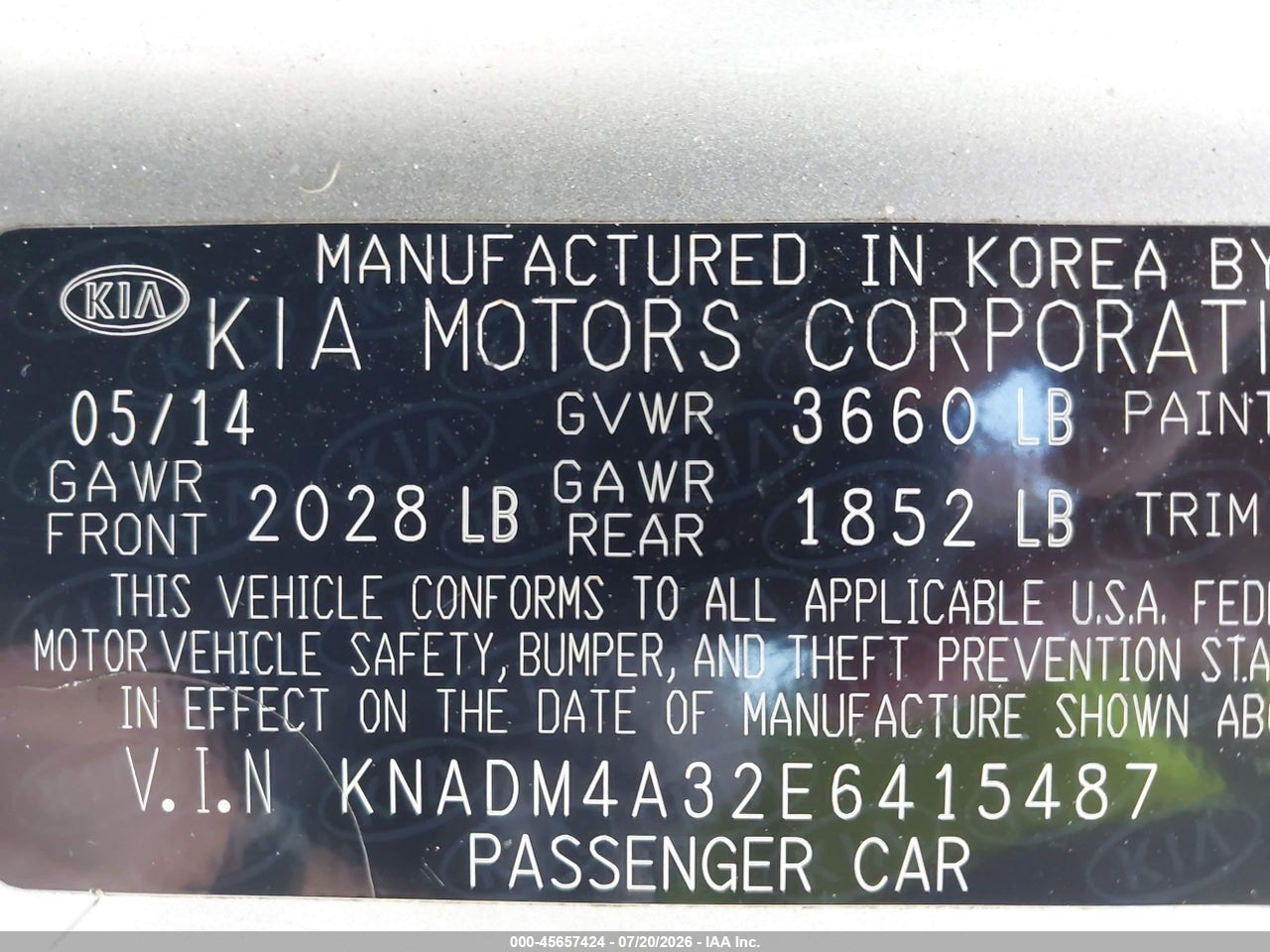 2014 KIA RIO LX thumbnail 10