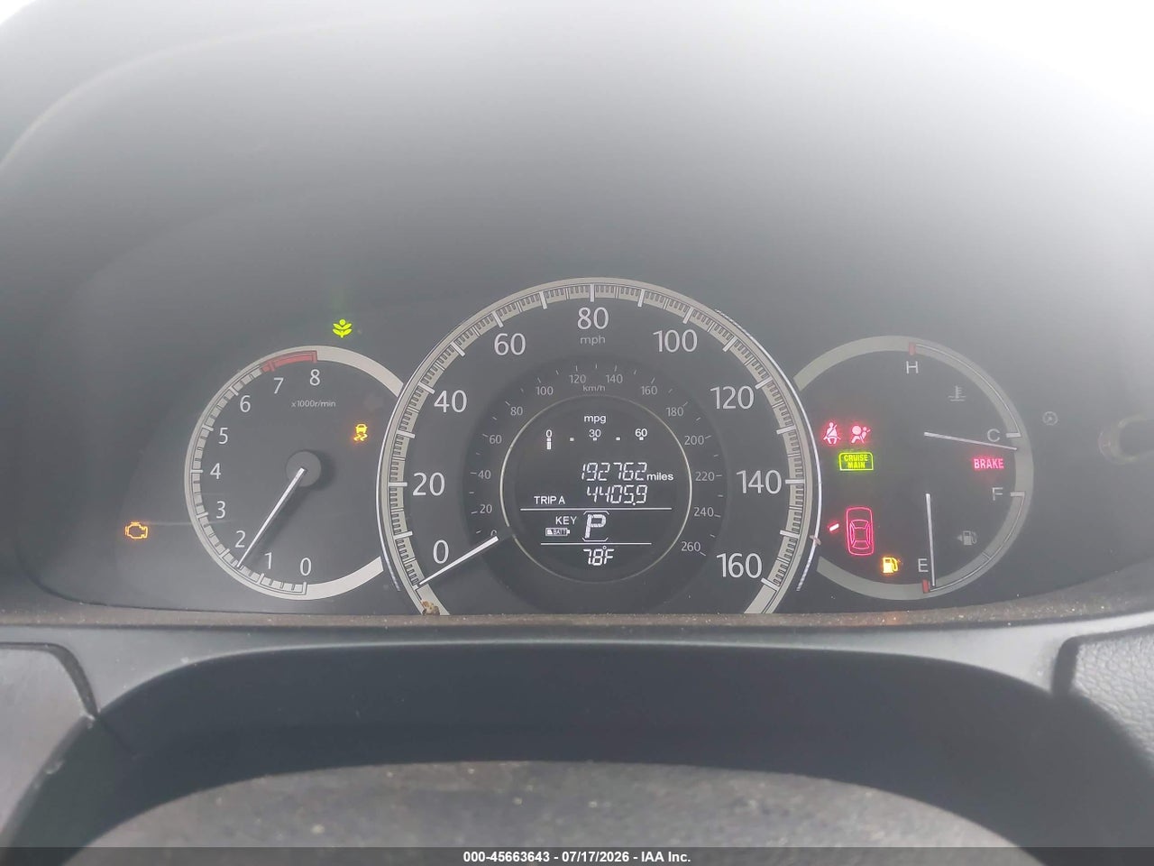 2014 HONDA ACCORD EX thumbnail 8