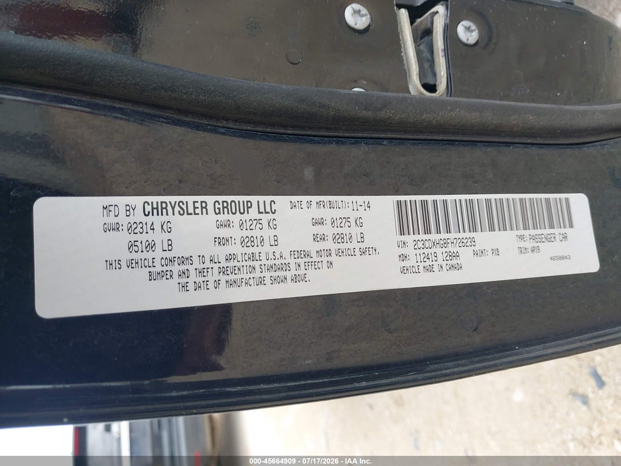 2015 DODGE CHARGER SXT thumbnail 10