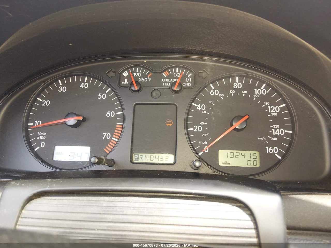 1999 VOLKSWAGEN PASSAT GLS thumbnail 8