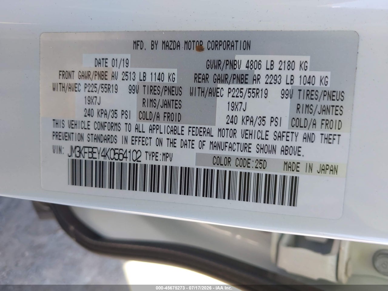 2019 MAZDA CX-5 SIGNATURE thumbnail 10